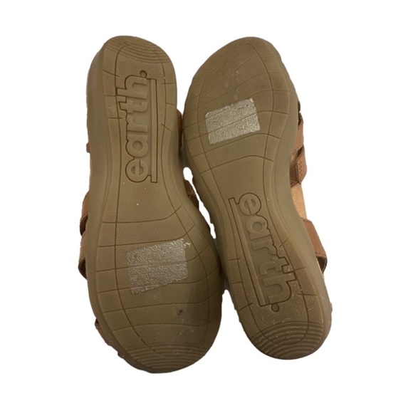 Earth Origins Leather Fisherman Sandals Berri cognac brown women’s shoes size 5M - Picture 5 of 9
